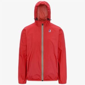 Vintage K-Way Le Vrai Claude Unisex Packable Full Zip Waterproof Rain Jacket